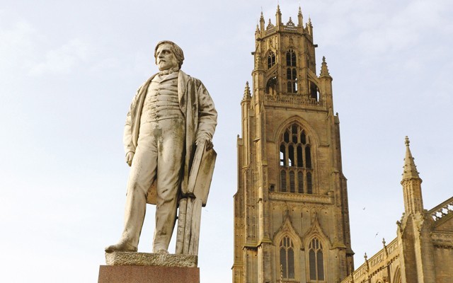 Herbert Ingram Statue St Botolph's Boston