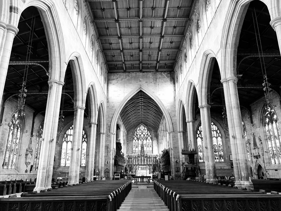Interior view St Botolph’s Church Boston